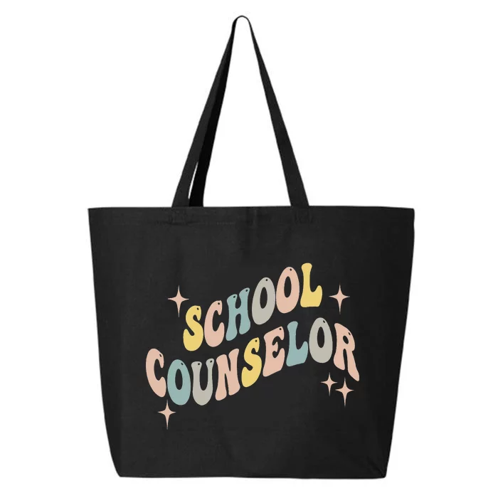 School Counselor groovy Guidance Counselor 25L Jumbo Tote