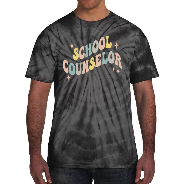 School Counselor groovy Guidance Counselor Tie-Dye T-Shirt