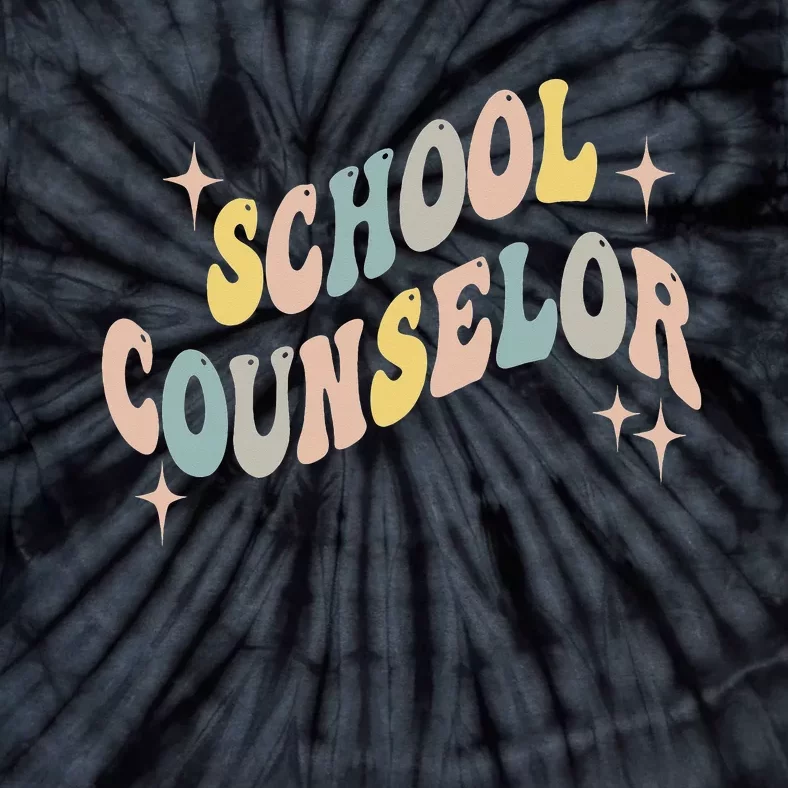 School Counselor groovy Guidance Counselor Tie-Dye T-Shirt