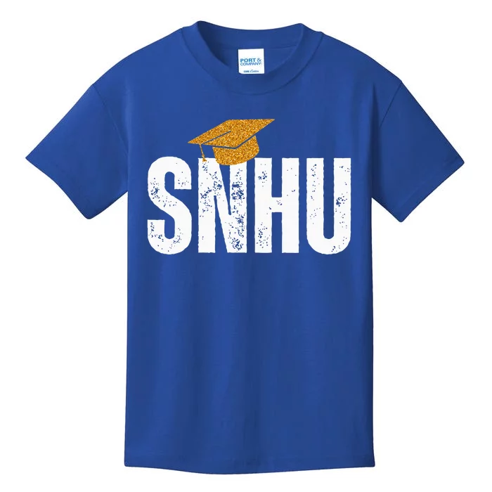 Snhu College Graduation With Hat Kids T-Shirt