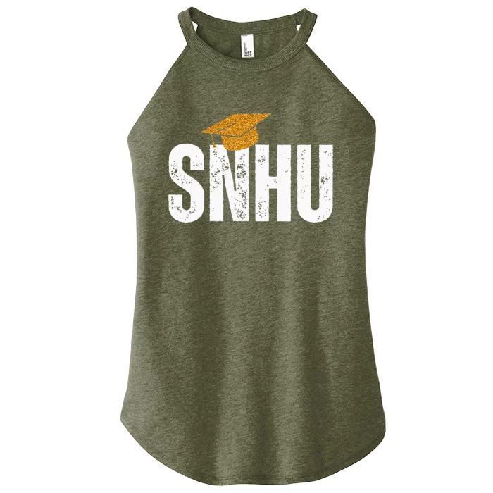 Snhu College Graduation With Hat Women’s Perfect Tri Rocker Tank