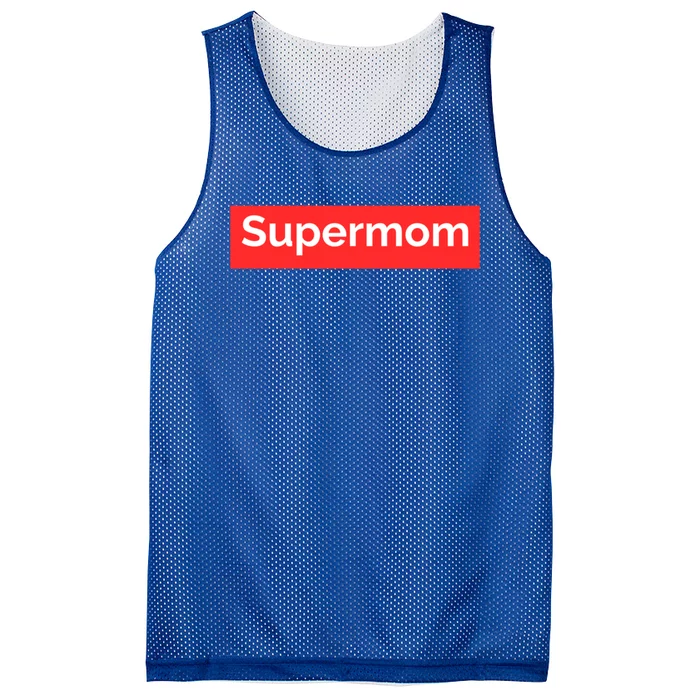 Supermom Cute Gift Mesh Reversible Basketball Jersey Tank