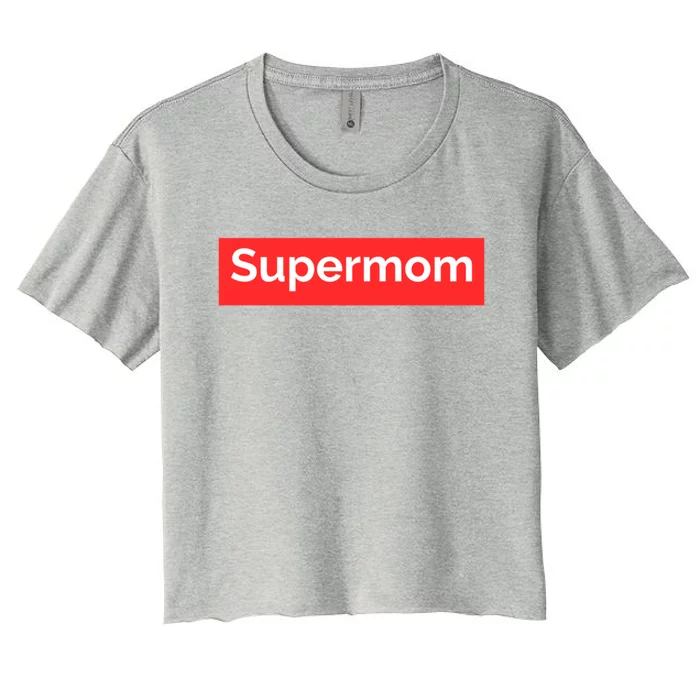 Supermom Cute Gift Women's Crop Top Tee