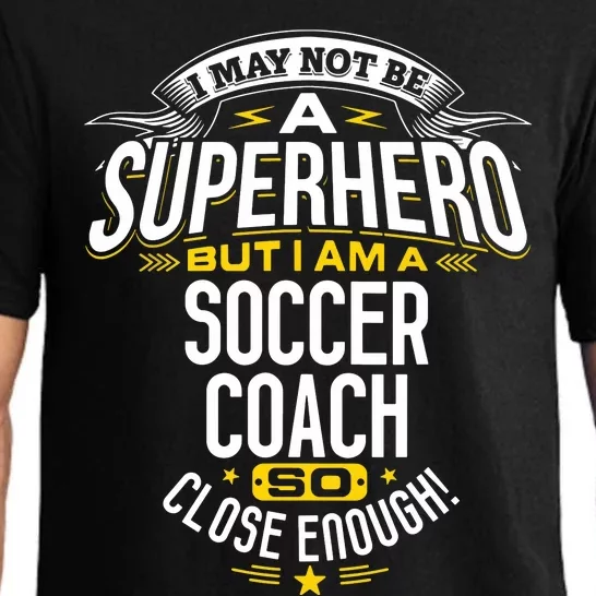 Soccer Coach Gift Idea Superhero Soccer Coach Pajama Set