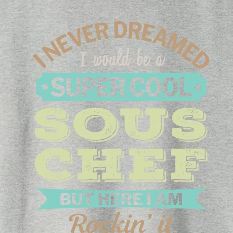 Sous Chef Gift Funny Appreciation Gift Women's Crop Top Tee