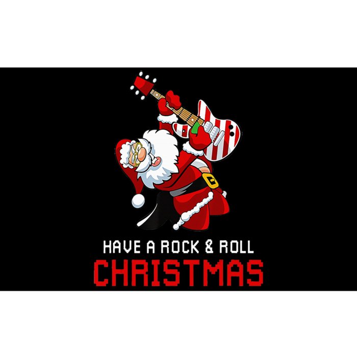 Santa Claus Guitar Player Have A Rock & Roll Christmas Bumper Sticker