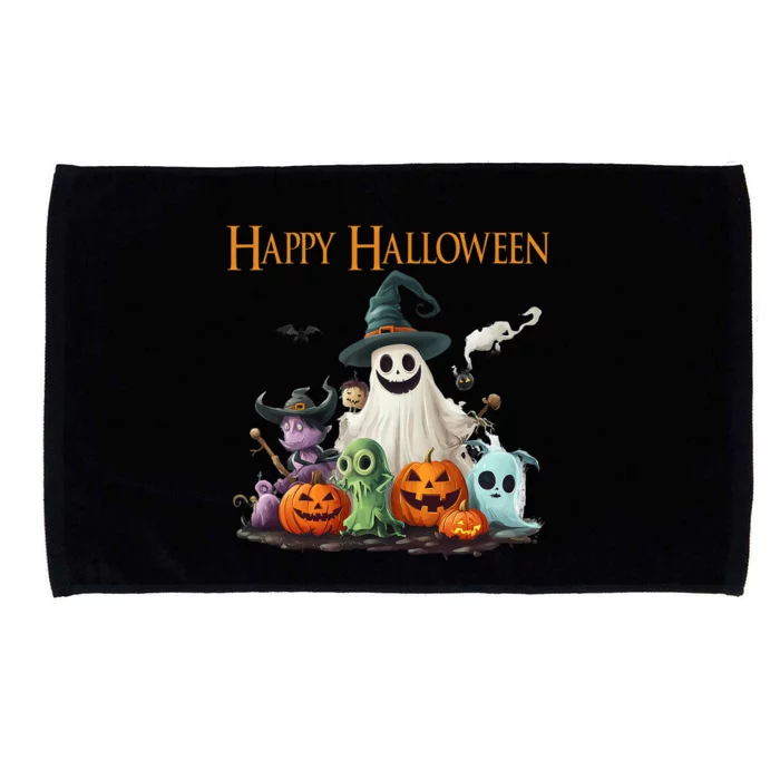 Spooky Cute Ghost Halloween Costume Happy Halloween Ghost Microfiber Hand Towel