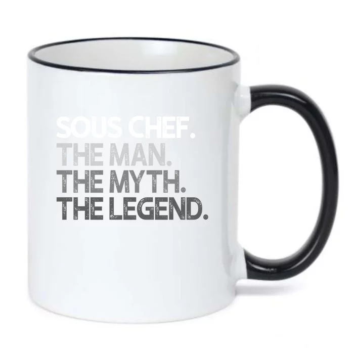 Sous Chef Gift The Myth Legend Gift Black Color Changing Mug