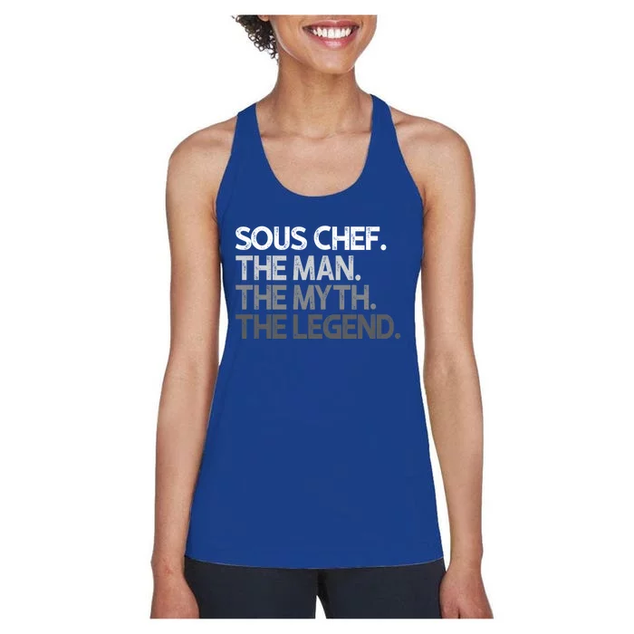 Sous Chef Gift The Myth Legend Gift Women's Racerback Tank