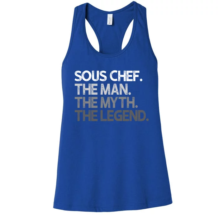 Sous Chef Gift The Myth Legend Gift Women's Racerback Tank