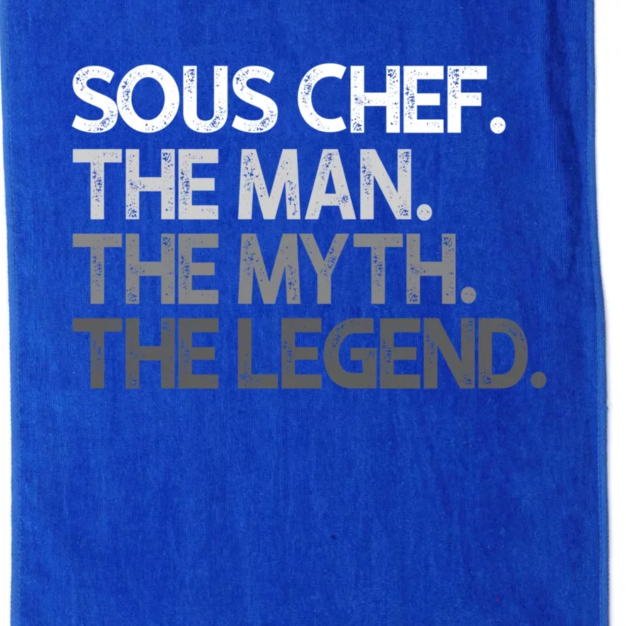 Sous Chef Gift The Myth Legend Gift Platinum Collection Golf Towel