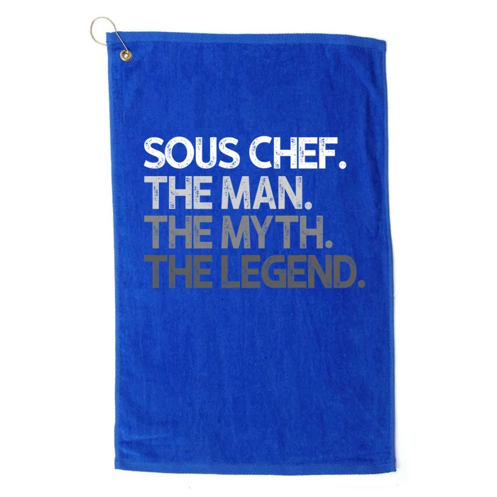 Sous Chef Gift The Myth Legend Gift Platinum Collection Golf Towel