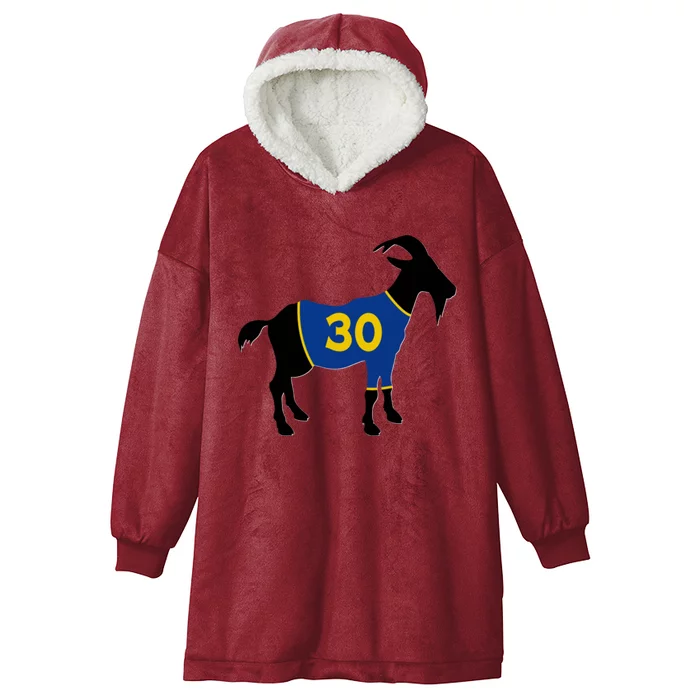 Goat 30 Basketball Jersey Hooded Wearable Blanket