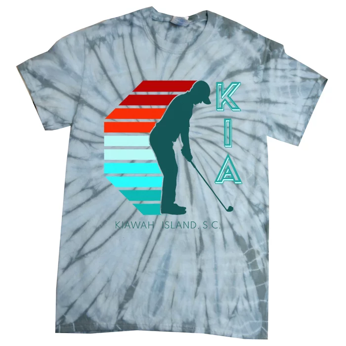 South Carolina Golfing Pro Retro Beach Kiawah Island Golf Tie-Dye T-Shirt