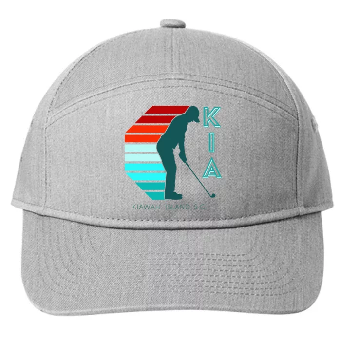 South Carolina Golfing Pro Retro Beach Kiawah Island Golf 7-Panel Snapback Hat