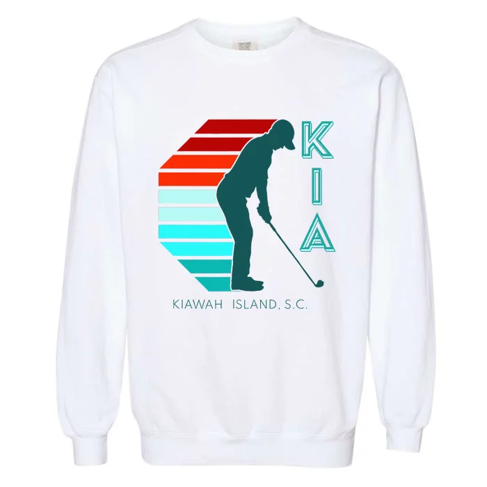 South Carolina Golfing Pro Retro Beach Kiawah Island Golf Garment-Dyed Sweatshirt