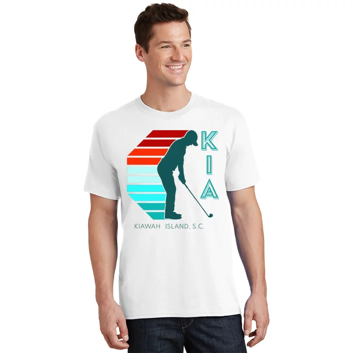 South Carolina Golfing Pro Retro Beach Kiawah Island Golf T-Shirt