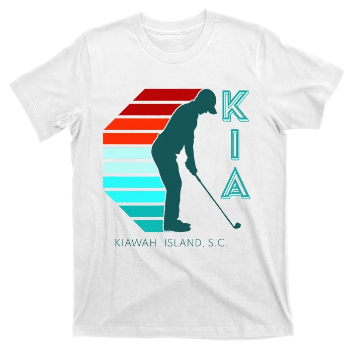 South Carolina Golfing Pro Retro Beach Kiawah Island Golf T-Shirt