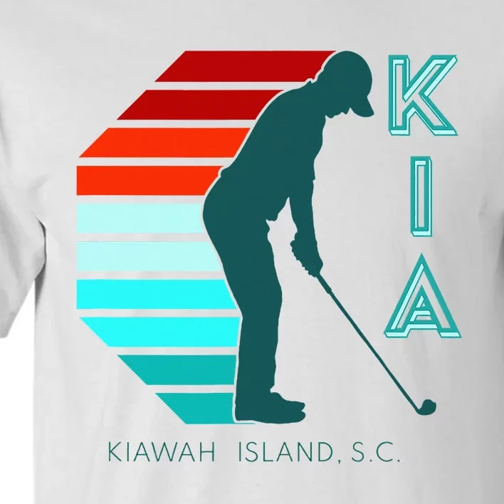 South Carolina Golfing Pro Retro Beach Kiawah Island Golf Tall T-Shirt