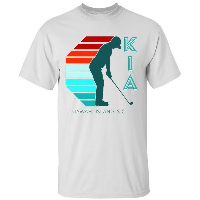 South Carolina Golfing Pro Retro Beach Kiawah Island Golf Tall T-Shirt