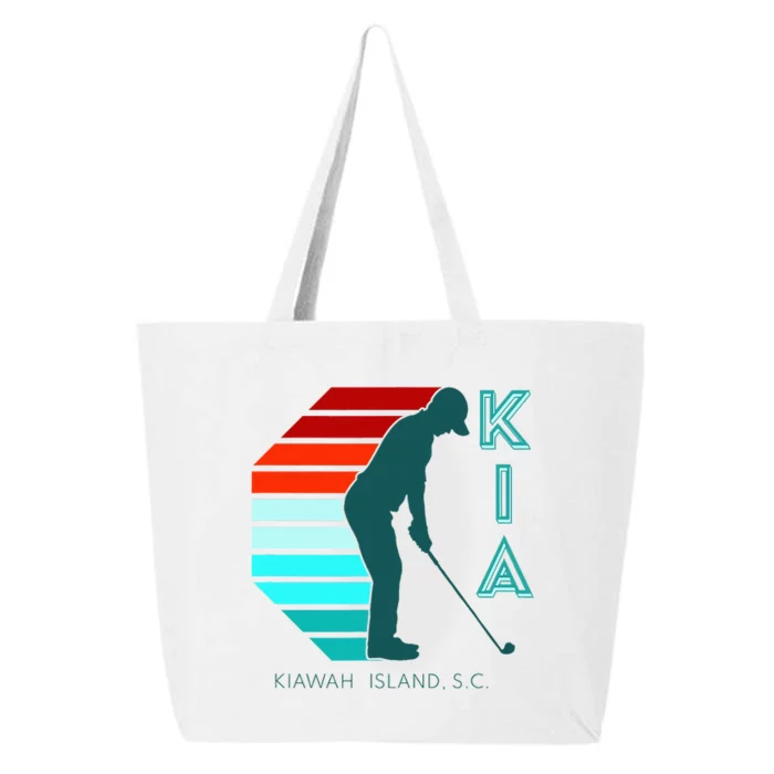 South Carolina Golfing Pro Retro Beach Kiawah Island Golf 25L Jumbo Tote