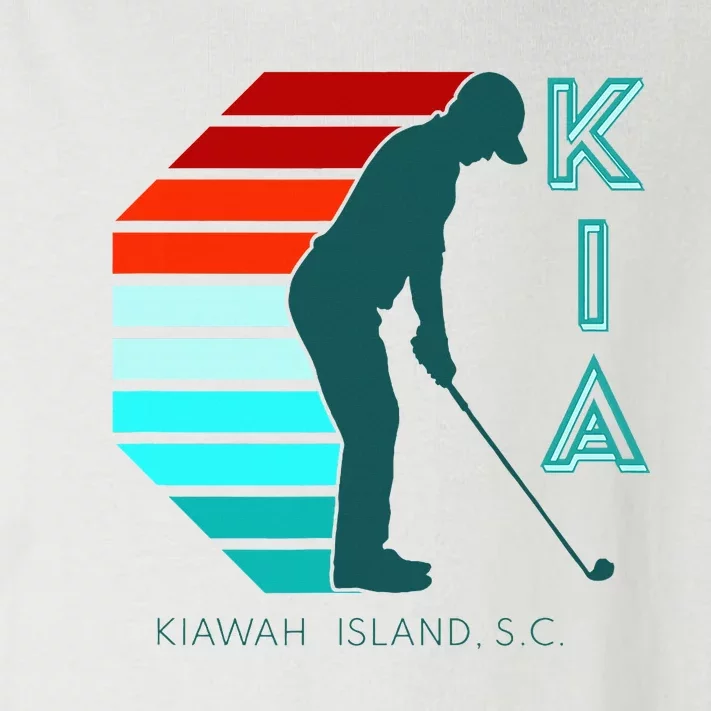 South Carolina Golfing Pro Retro Beach Kiawah Island Golf Toddler Long Sleeve Shirt