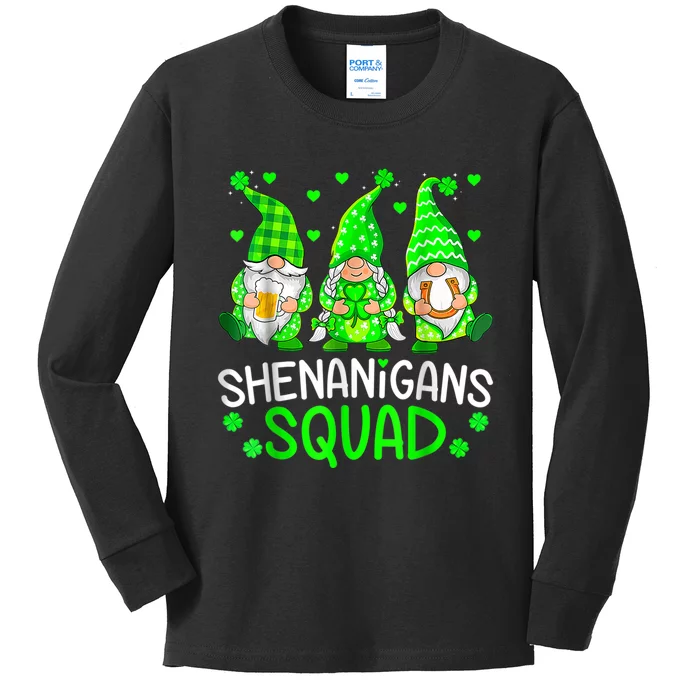 Shenanigans Coordinator Gnome St Patricks Day Teacher Gift Kids Long Sleeve Shirt