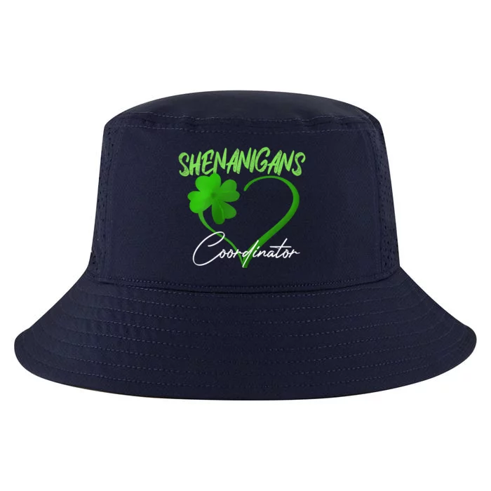 Shenanigans Coordinator Green Heart Shamrock St Patricks Day Cool Comfort Performance Bucket Hat