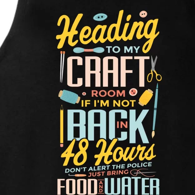 Scrapbooking Crafty Gift Ladies Tri-Blend Wicking Tank