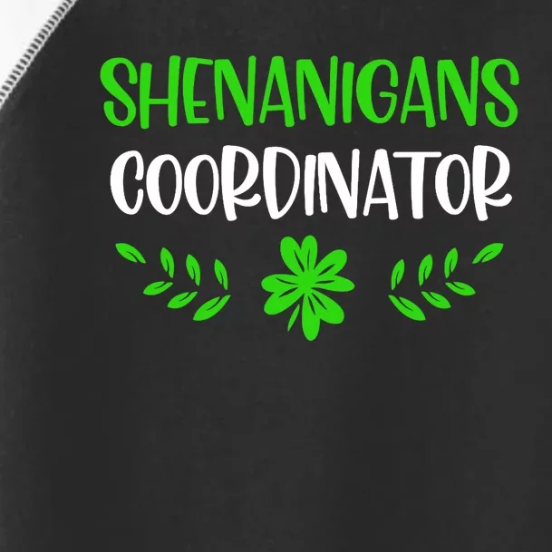 Shenanigans Coordinator Green Lucky Shamrock St Patricks Day Tank Top Toddler Fine Jersey T-Shirt