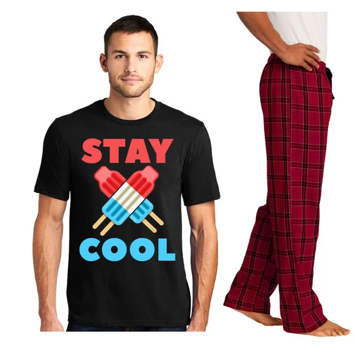 Stay Cool Girl Boy Popsicle Funny 4th Of July Pajama Set