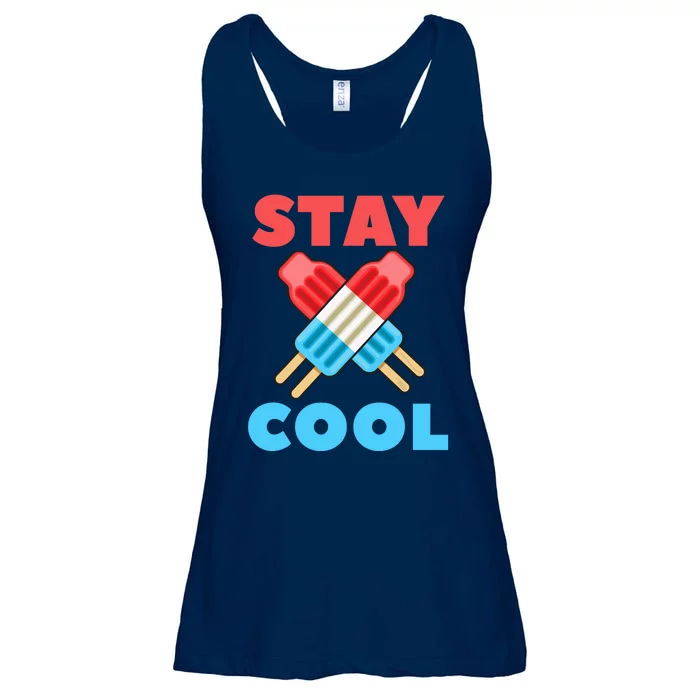 Stay Cool Girl Boy Popsicle Funny 4th Of July Ladies Essential Flowy Tank