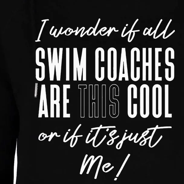 Swim Coaches Gift for Swimming Coach Womens Funnel Neck Pullover Hood