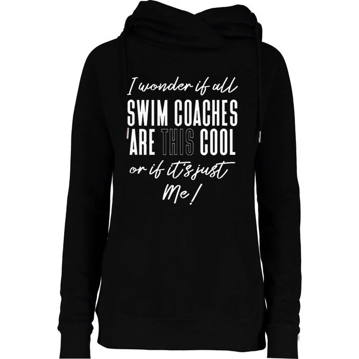 Swim Coaches Gift for Swimming Coach Womens Funnel Neck Pullover Hood