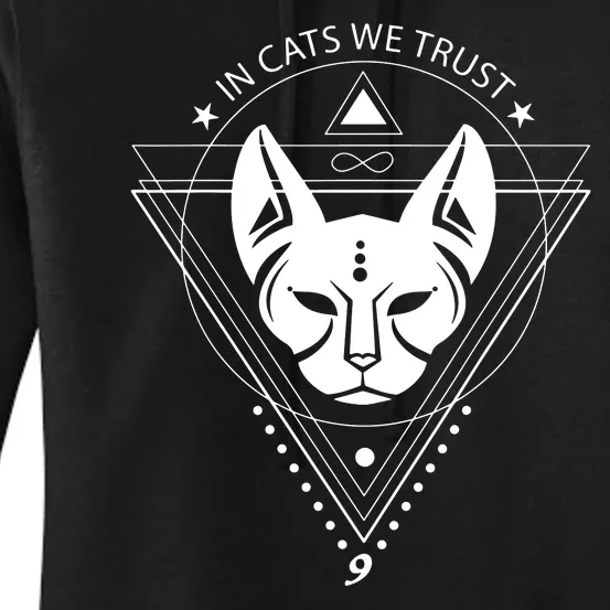 Sphynx Cat Gift Sphinx Mom Bastet Cat Mom Geometry Cat Daddy Women's Pullover Hoodie