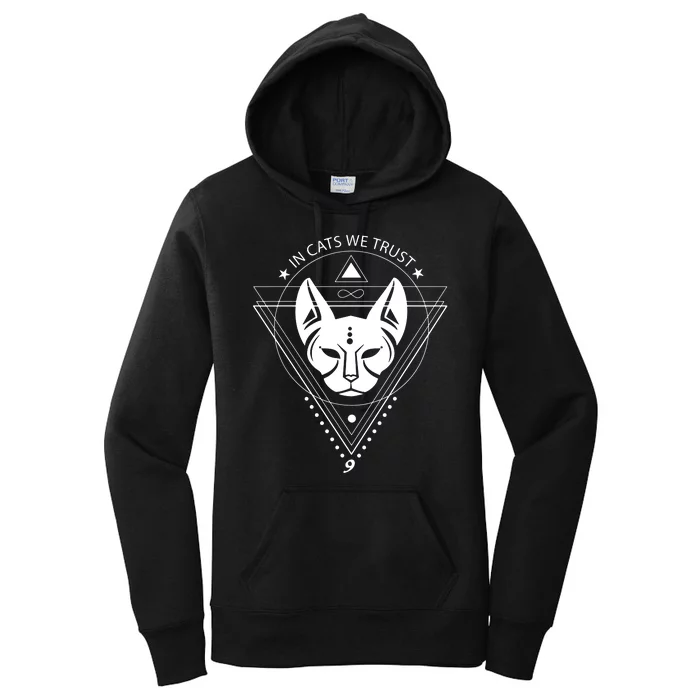 Sphynx Cat Gift Sphinx Mom Bastet Cat Mom Geometry Cat Daddy Women's Pullover Hoodie