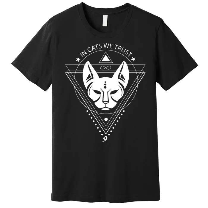 Sphynx Cat Gift Sphinx Mom Bastet Cat Mom Geometry Cat Daddy Premium T-Shirt