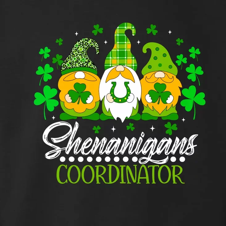 Shenanigans Coordinator Gnome Irish Shamrock Patricks Day Toddler Hoodie