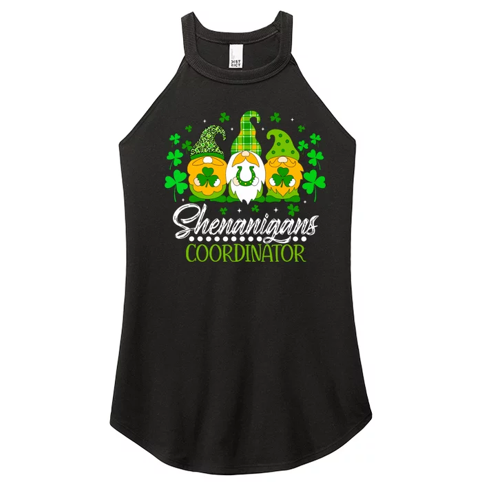 Shenanigans Coordinator Gnome Irish Shamrock Patricks Day Women’s Perfect Tri Rocker Tank