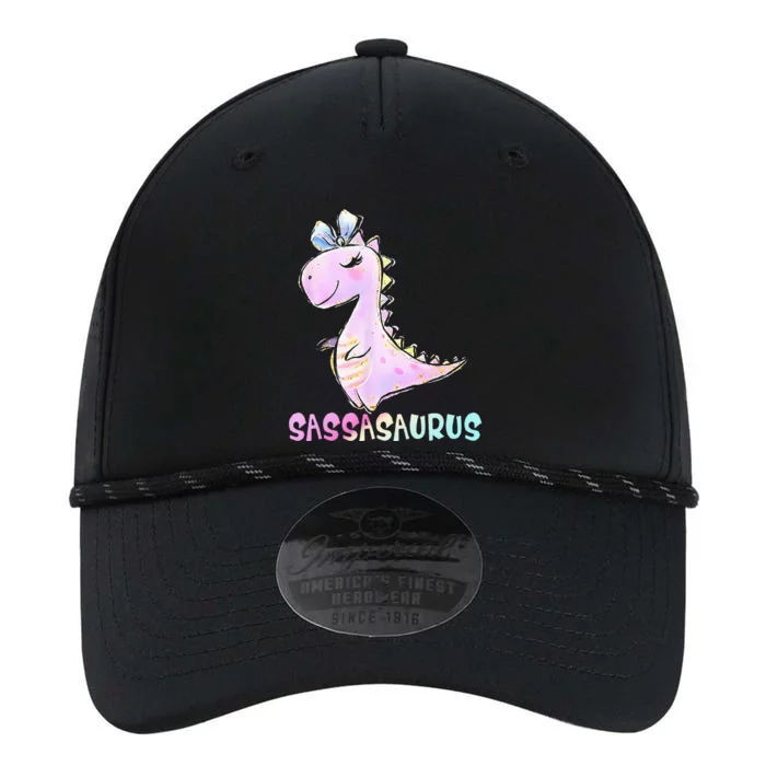 Sassasaurus Cute Girl Dinosaur Funny Gifts For Kids Girls Performance The Dyno Cap