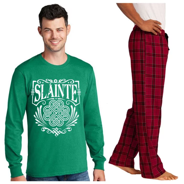 Slainte Cheers Good Health From Ireland Long Sleeve Pajama Set