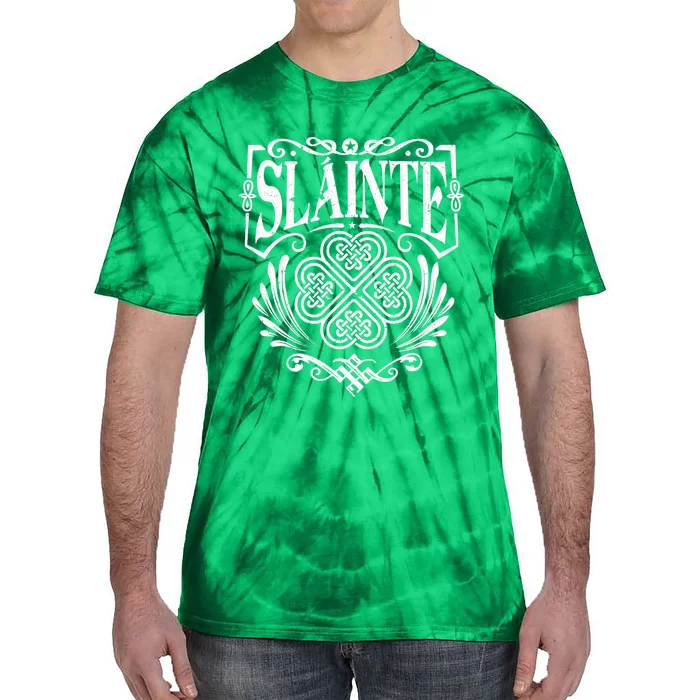 Slainte Cheers Good Health From Ireland Tie-Dye T-Shirt