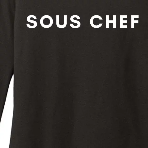 Sous Chef Gift For Foodies Cute Gift Womens CVC Long Sleeve Shirt