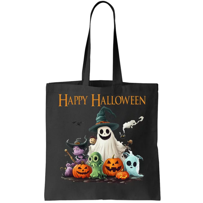 Spooky Cute Ghost Halloween Costume Happy Halloween Ghost Tote Bag