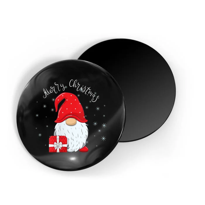 Santa Claus Garden Gnome Merry Christmas Magnet