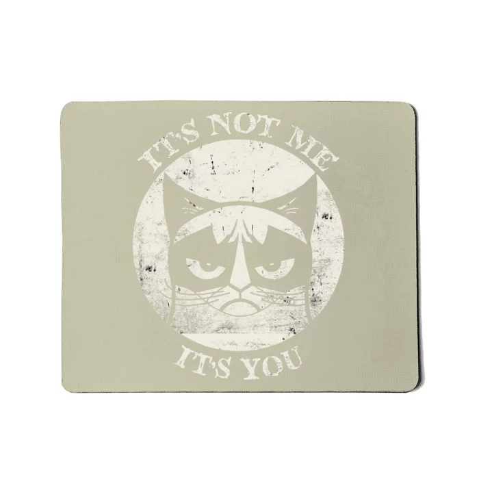 Siamese Cat Grumpy Funny Expression Its Not Me Its You Mousepad