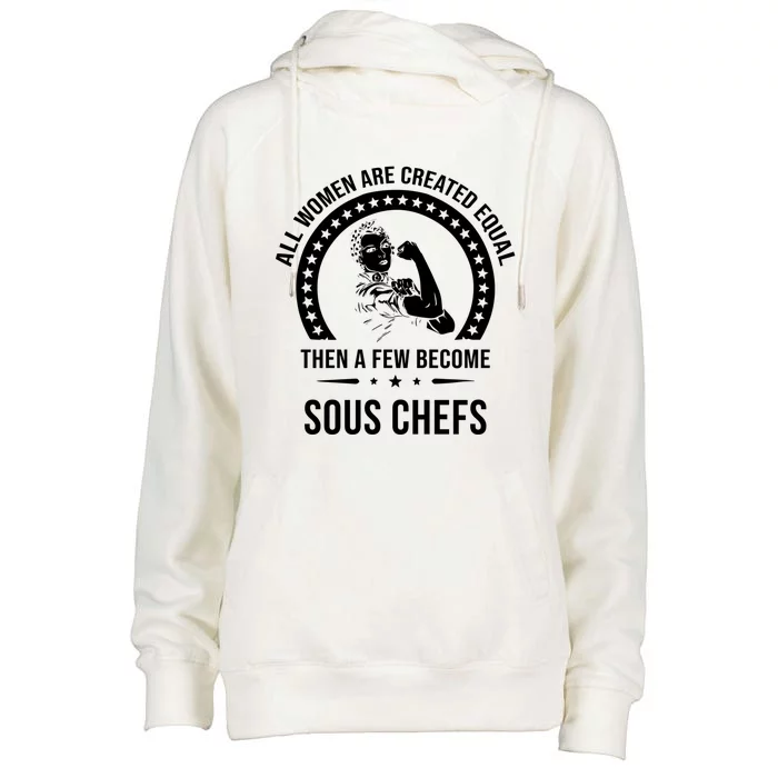 Sous Chef Gift Sous Chef Funny Gift Womens Funnel Neck Pullover Hood