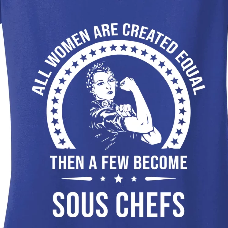 Sous Chef Gift Sous Chef Funny Gift Women's V-Neck T-Shirt