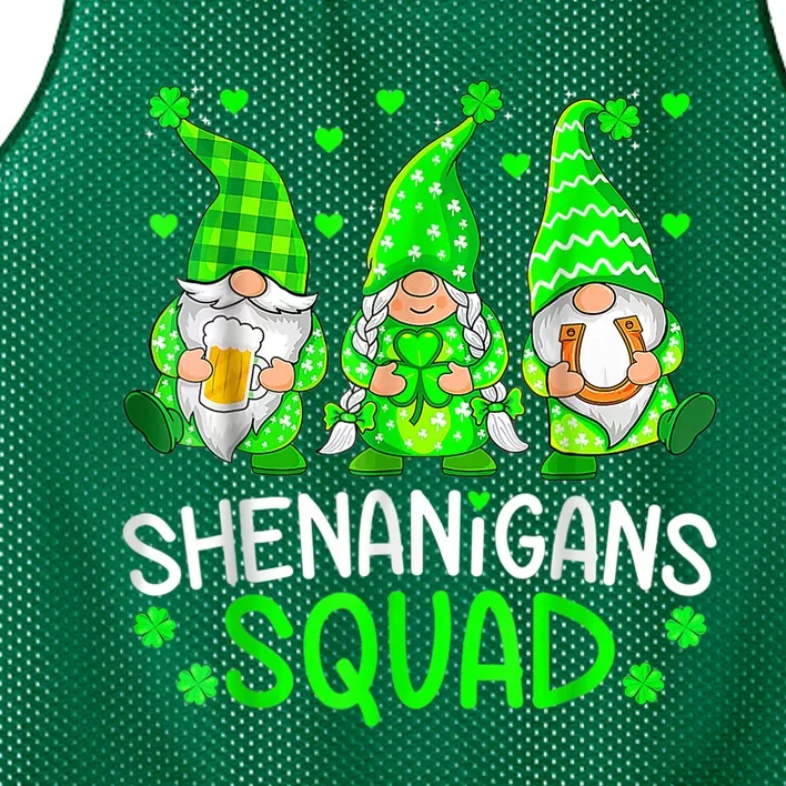 Shenanigans Coordinator Gnome St Patricks Day Teacher Gift Mesh Reversible Basketball Jersey Tank