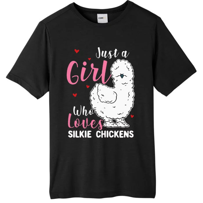 Silkie Chicken Girl Who Loves Silkie Chickens ChromaSoft Performance T-Shirt